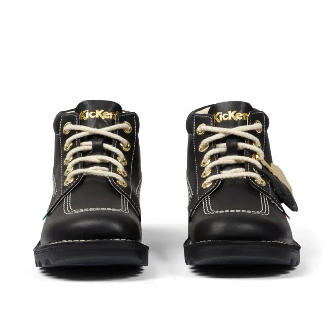 Botas Kick Hi Goldie unisex para adulto, color negro