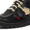 Botas Kick Hi Goldie unisex para adulto, color negro