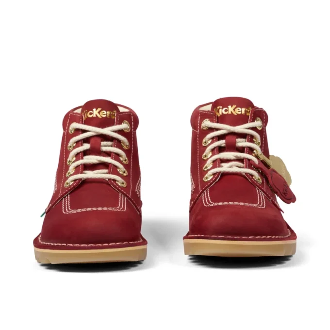 Botas Kick Hi Goldie unisex para adultos, color rojo