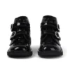 Botas Kick Hi Meadow de charol para niñas, color negro