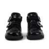 Botas Kick Hi Meadow de charol para niñas, color negro