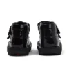 Botas Kick Hi Meadow de charol para niñas, color negro