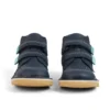 Botas Kick Hi Roll ZigZag de piel azul marino para niño pequeño