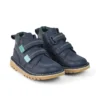 Botas Kick Hi Roll ZigZag de piel azul marino para niño pequeño