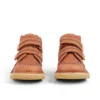 Botas Kick Hi Roll ZigZag de piel para niño pequeño, color marrón claro