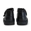 Botas Kick Hi Scuff de piel para niño pequeño, color negro