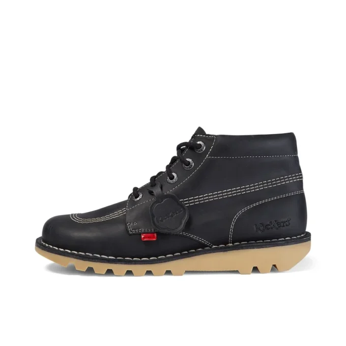 Botas Kick Hi unisex para adultos, negras/blancas