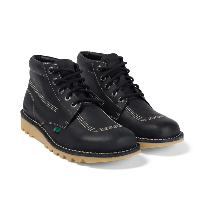 Botas Kick Hi unisex para adultos, negras/blancas