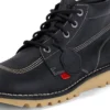 Botas Kick Hi unisex para adultos, negras/blancas