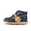 Botas Kick Hi ZigZag para niño pequeño, piel azul marino