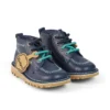 Botas Kick Hi ZigZag para niño pequeño, piel azul marino