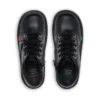 Botas Kick Hi Zip de imitación de cuero unisex para niños, color negro