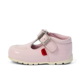Botas Kick T-Bar para niña, rosa claro