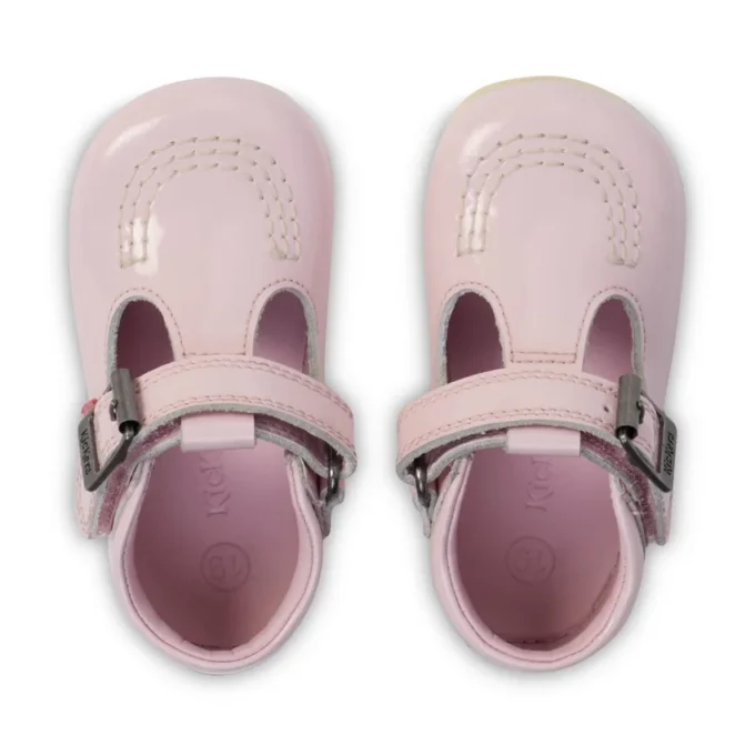 Botas Kick T-Bar para niña, rosa claro