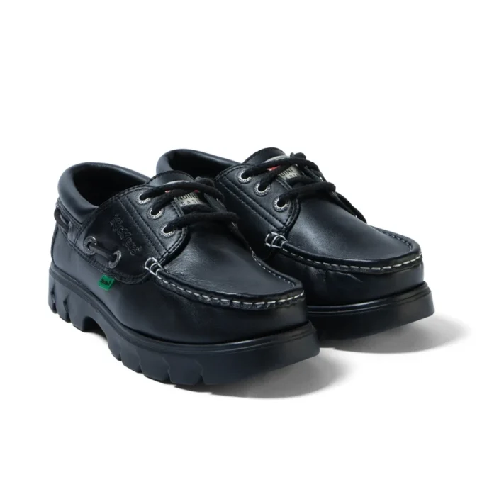Botas náuticas Lennon unisex para adultos, de piel negra