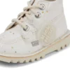 Botas unisex para niños Kick Hi Glitter, blancas