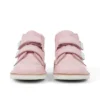 Botas unisex para niños Kick Hi Roll de piel rosa claro