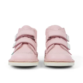Botas unisex para niños Kick Hi Roll de piel rosa claro