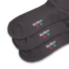 Calcetines unisex para adultos de uso diario, paquete de 3, grises