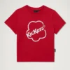Camiseta ajustada clásica Kickers para mujer, color rojo