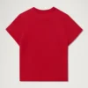Camiseta ajustada clásica Kickers para mujer, color rojo