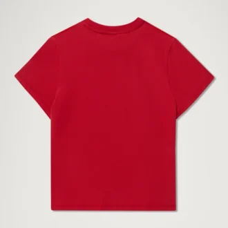 Camiseta ajustada clásica Kickers para mujer, color rojo