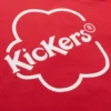 Camiseta ajustada clásica Kickers para mujer, color rojo