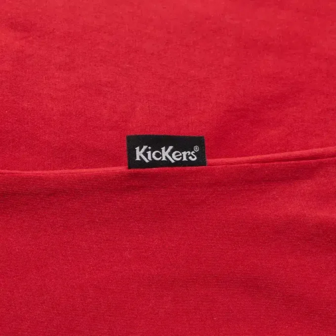 Camiseta ajustada clásica Kickers para mujer, color rojo