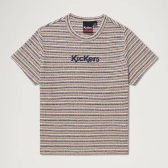 Camiseta ajustada clásica Kickers para mujer, multicolor