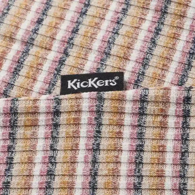Camiseta ajustada clásica Kickers para mujer, multicolor