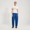 Camiseta clásica ajustada Kickers para mujer, color blanco