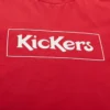 Camiseta clásica con logotipo en recuadro de Kickers para hombre, color rojo