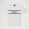 Camiseta clásica de manga corta Kickers para hombre, color blanco