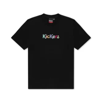 Camiseta clásica de manga corta Kickers unisex para adultos, color negro