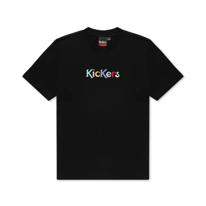 Camiseta clásica de manga corta Kickers unisex para adultos, color negro