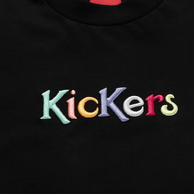 Camiseta clásica de manga corta Kickers unisex para adultos, color negro
