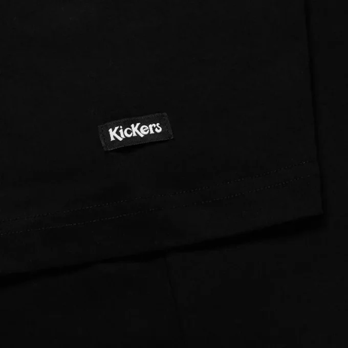 Camiseta clásica de manga corta Kickers unisex para adultos, color negro