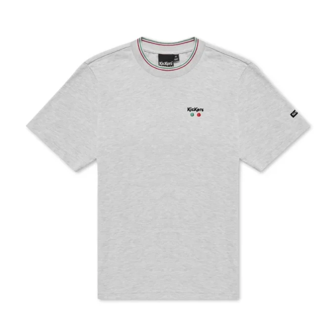 Camiseta clásica Kickers para hombre, gris