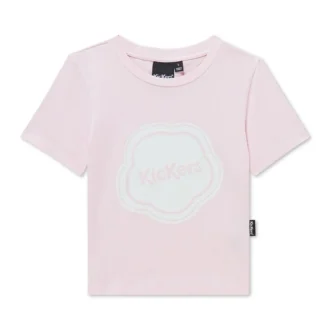 Camiseta clásica ligera Kickers para mujer, color rosa