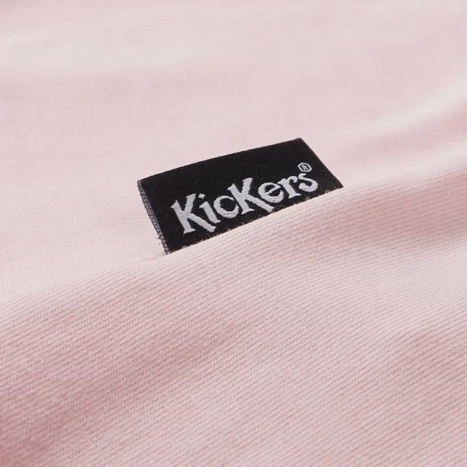 Camiseta clásica ligera Kickers para mujer, color rosa