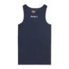Camiseta sin mangas Classic Ribbed de Kickers para mujer, azul marino