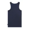 Camiseta sin mangas Classic Ribbed de Kickers para mujer, azul marino