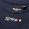 Camiseta sin mangas Classic Ribbed de Kickers para mujer, azul marino