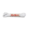 Cordones de algodón unisex para adultos, blancos