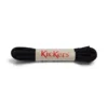 Cordones de algodón unisex para adultos, negros