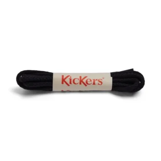 Cordones de algodón unisex para adultos, negros