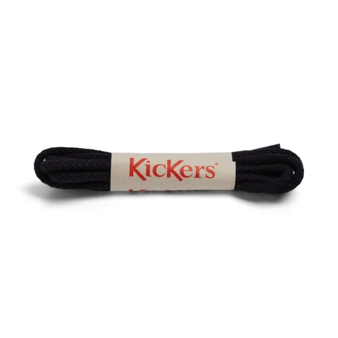 Cordones de algodón unisex para adultos, negros