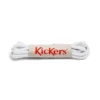 Cordones de algodón unisex para niños, blancos