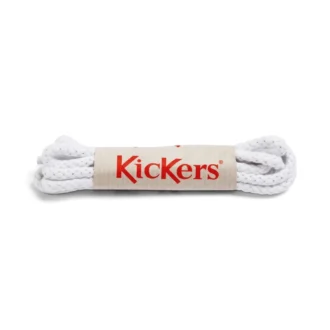 Cordones de algodón unisex para niños, blancos