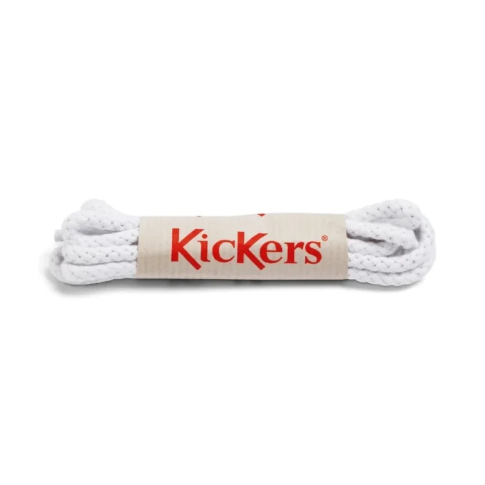 Cordones de algodón unisex para niños, blancos